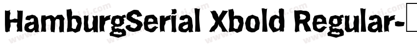 HamburgSerial Xbold Regular字体转换